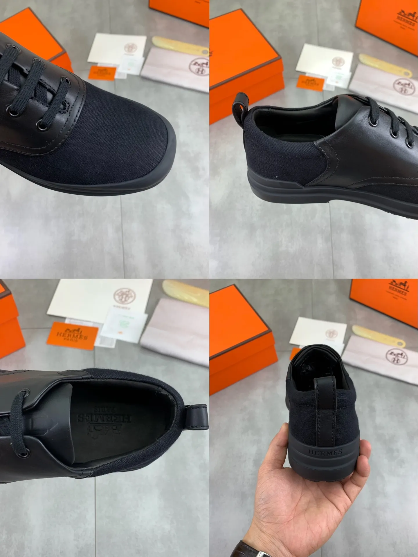 Factory price P740 💰💎💎💎Brand: Hermès Grade: Same as the official website Original quality materials: Original soft calfskin with beef tendon cloth Water-dyed cowhide lining Original Italian rubber outsole Style categories: Men's fashion Formal casual leather shoes Lace-up men's shoes series Young fashion European and American trends British style Size: 39-44 (38.45 can be customized)